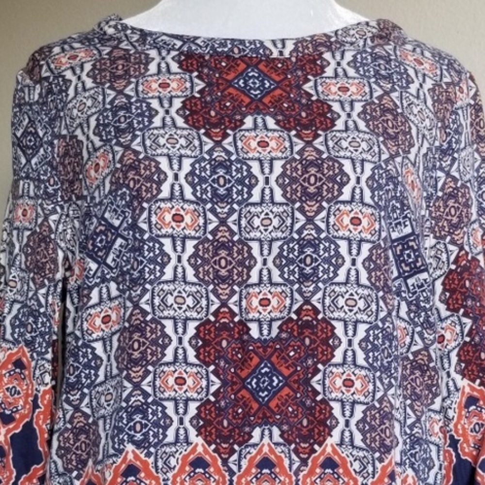 Anthropologie Top M cropped long sleeve EUC